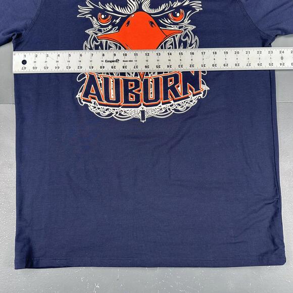 Auburn Tigers Shirt Men XL Navy Blue Orange War Eagle Under Armour Big Chest Hit - Picture 4 of 6